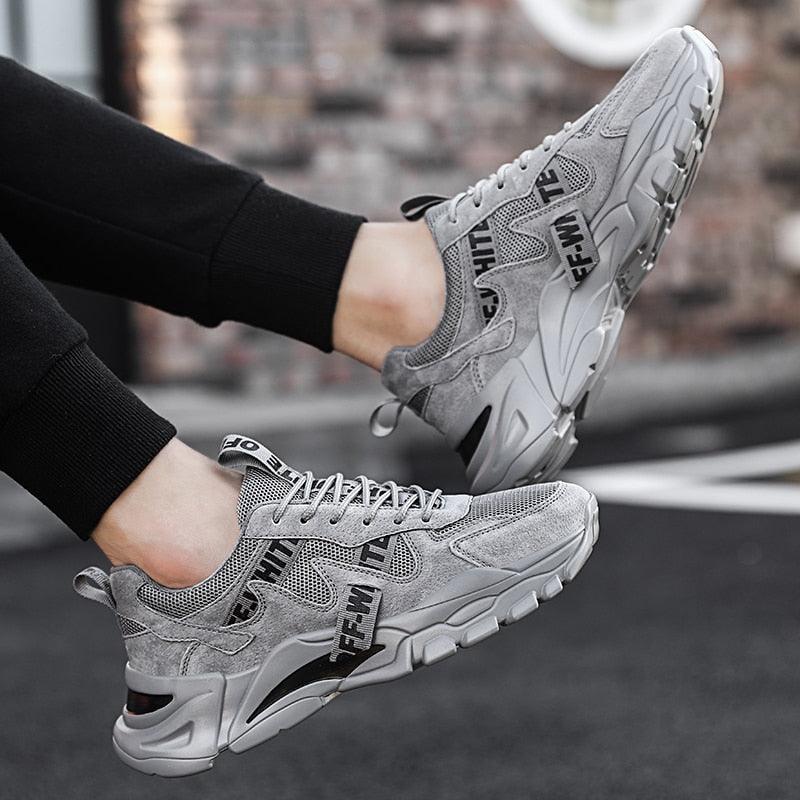 Nouvelles baskets montantes décontractées pour homme, respirantes, sportives, de haute qualité, pour le printemps et l'été, pour la marche, athlétiques, en maille.