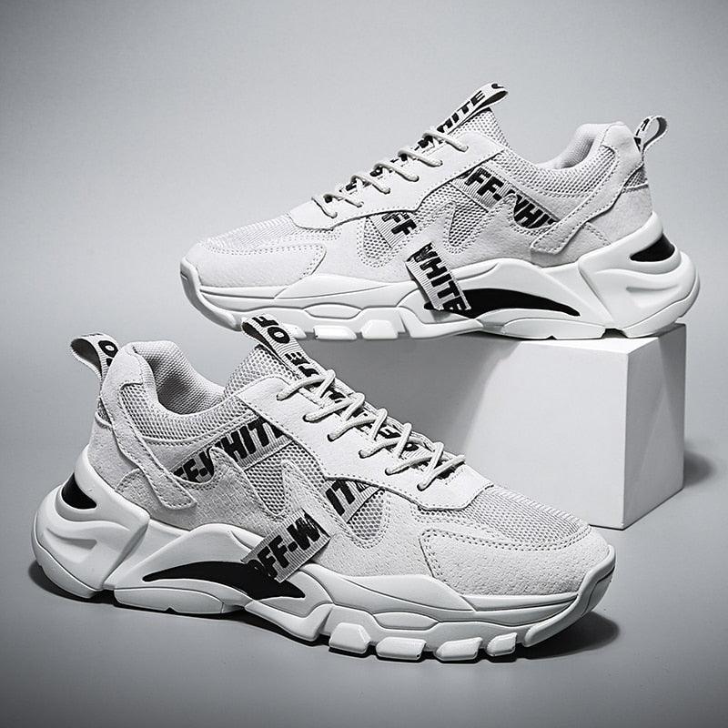 Nouvelles baskets montantes décontractées pour homme, respirantes, sportives, de haute qualité, pour le printemps et l'été, pour la marche, athlétiques, en maille.