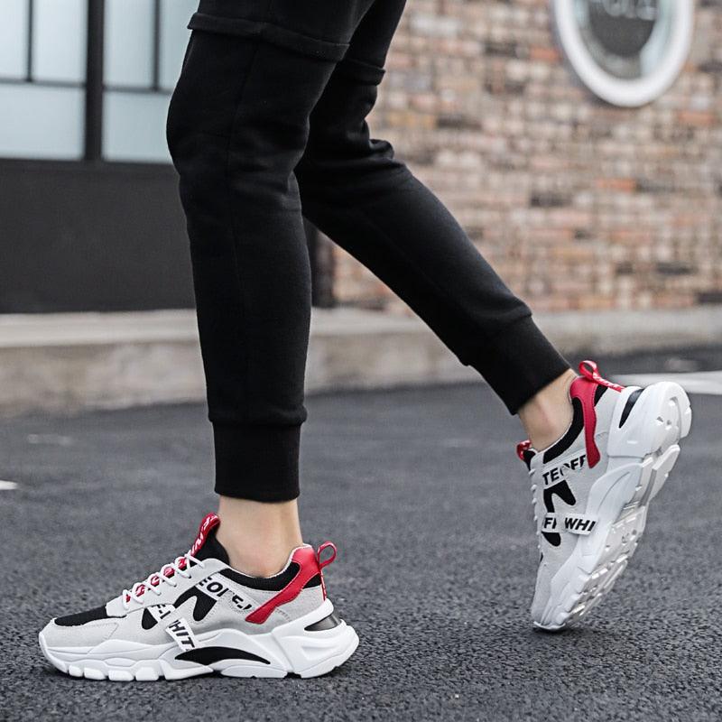 Nouvelles baskets montantes décontractées pour homme, respirantes, sportives, de haute qualité, pour le printemps et l'été, pour la marche, athlétiques, en maille.