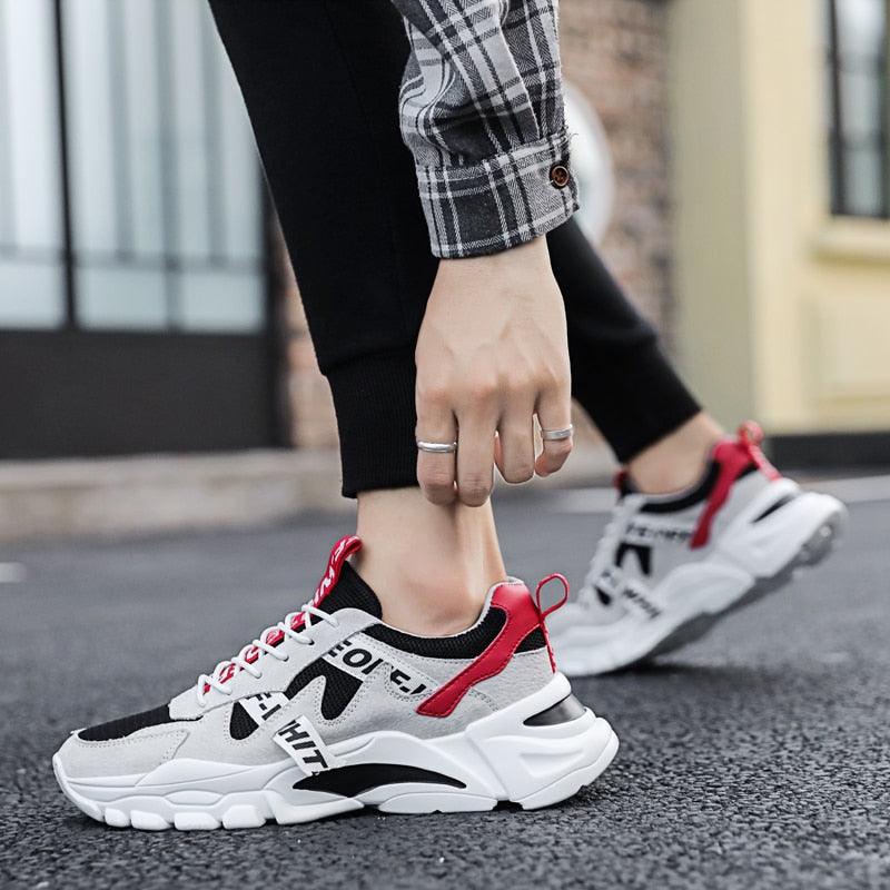 Nouvelles baskets montantes décontractées pour homme, respirantes, sportives, de haute qualité, pour le printemps et l'été, pour la marche, athlétiques, en maille.