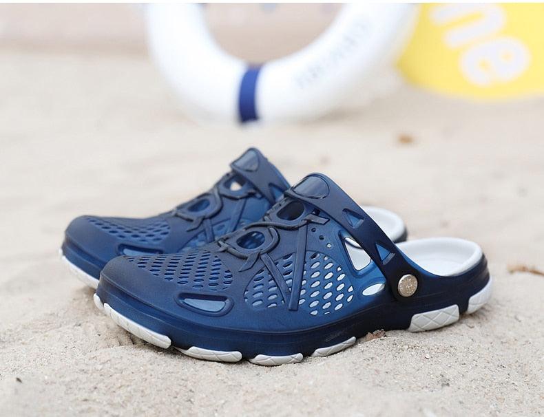 Nouvelles Sandales Homme Tongs d'Été Claquettes Chaussures Décontractées de Plage Extérieur Sandales Aquatiques Chaussures de Plage Extérieur Jardin Piscine Douche Sandales d'Été Claquettes d'Extérieur