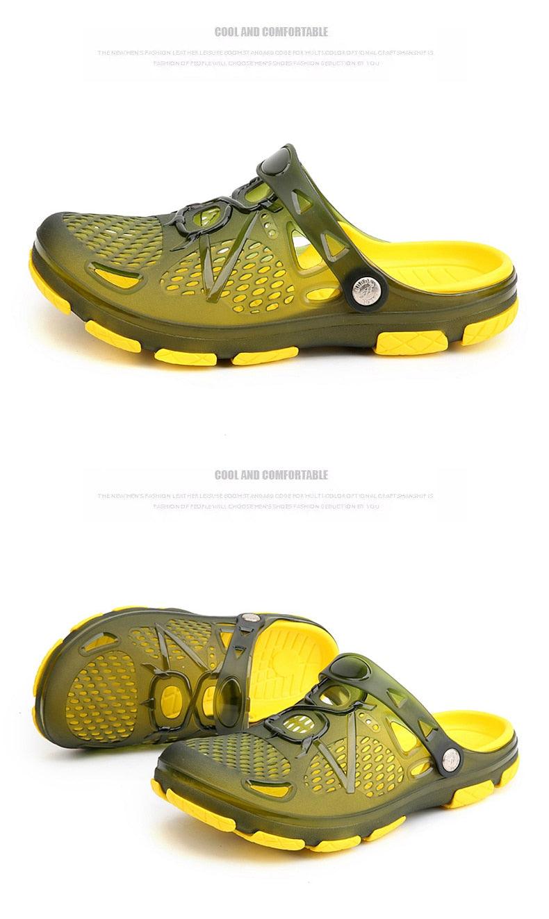 Nouvelles Sandales Homme Tongs d'Été Claquettes Chaussures Décontractées de Plage Extérieur Sandales Aquatiques Chaussures de Plage Extérieur Jardin Piscine Douche Sandales d'Été Claquettes d'Extérieur