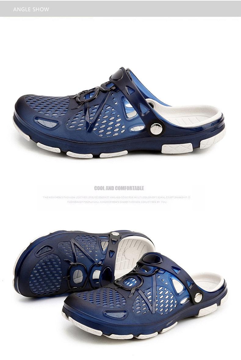 Nouvelles Sandales Homme Tongs d'Été Claquettes Chaussures Décontractées de Plage Extérieur Sandales Aquatiques Chaussures de Plage Extérieur Jardin Piscine Douche Sandales d'Été Claquettes d'Extérieur