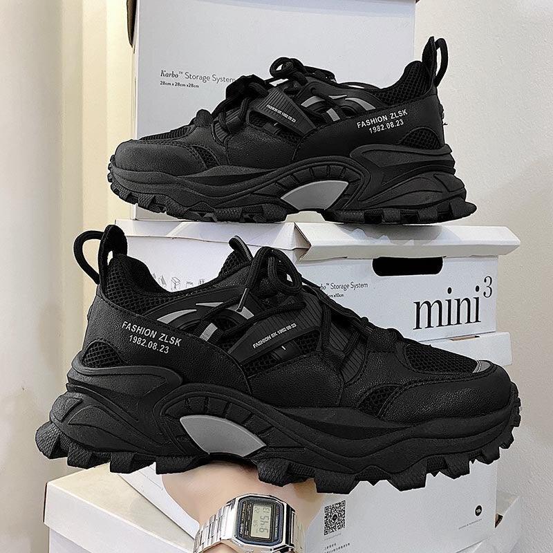 Nouvelles baskets pour hommes, chaussures de sport respirantes, chaussures décontractées pour couple, chaussures de course à semelle épaisse, baskets de sport, baskets de mode confortables pour hommes