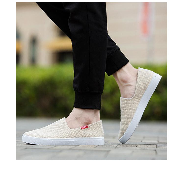 Nouvelles chaussures décontractées plates en toile pour hommes et femmes Chaussures élégantes légères Baskets décontractées pour hommes Baskets blanches modernes et confortables