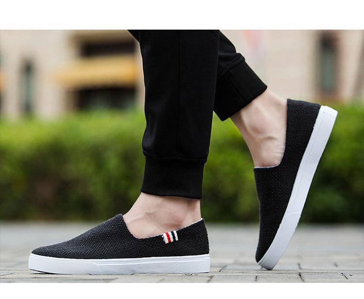 Nouvelles chaussures décontractées plates en toile pour hommes et femmes Chaussures élégantes légères Baskets décontractées pour hommes Baskets blanches modernes et confortables