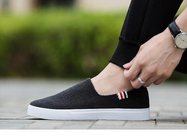 Nouvelles chaussures décontractées plates en toile pour hommes et femmes Chaussures élégantes légères Baskets décontractées pour hommes Baskets blanches modernes et confortables