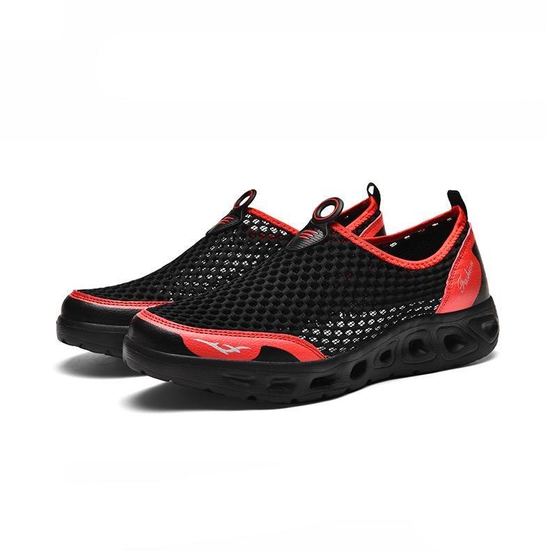 Nouvelles chaussures aquatiques en maille pour hommes, respirantes, à séchage rapide, baskets aquatiques légères et antidérapantes, chaussures de sport confortables en maille, chaussures de plage, de natation, de surf, chaussures aquatiques.