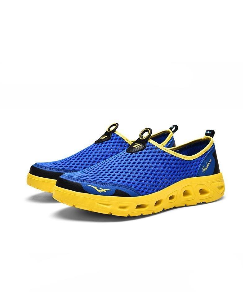 Nouvelles chaussures aquatiques en maille pour hommes, respirantes, à séchage rapide, baskets aquatiques légères et antidérapantes, chaussures de sport confortables en maille, chaussures de plage, de natation, de surf, chaussures aquatiques.