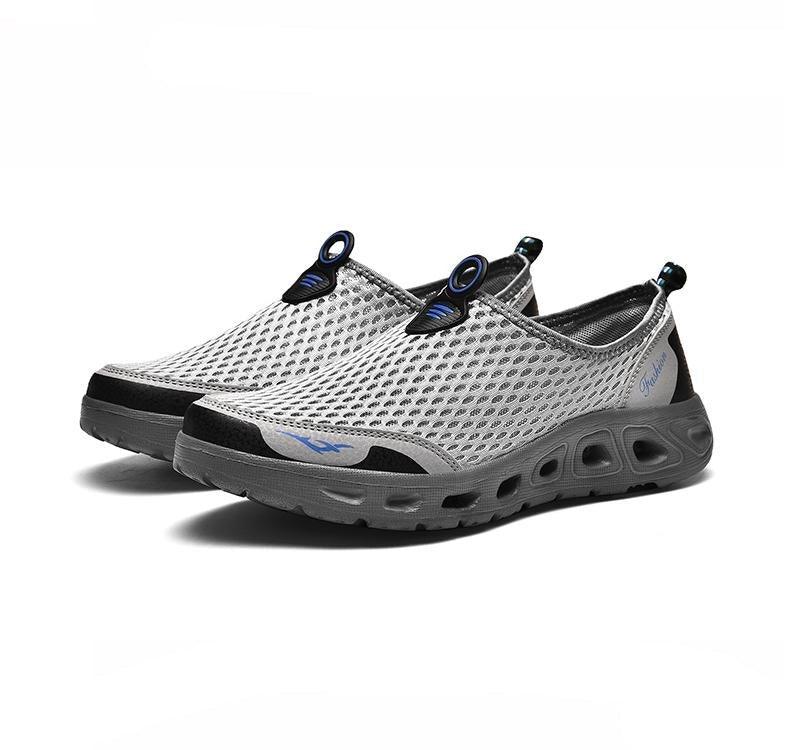Nouvelles chaussures aquatiques en maille pour hommes, respirantes, à séchage rapide, baskets aquatiques légères et antidérapantes, chaussures de sport confortables en maille, chaussures de plage, de natation, de surf, chaussures aquatiques.