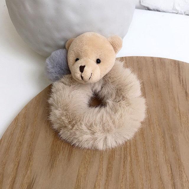 Nouvel élastique à cheveux en fourrure de vison pour femmes, accessoire, bandeau duveteux, chouchou, anneau à cheveux élastique, bracelet de mode, chouchou, bandeau, pompon, anneau élastique pour cheveux.