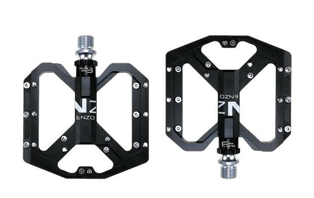 Nouvelles pédales de vélo antidérapantes VTT plates en alliage 9/16 3 roulements pour vélos de route, pédales de VTT, pédales de vélo plates 9/16 légères, pédales de vélo de route à roulements scellés en fibre de carbone