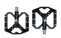 Nouvelles pédales de vélo antidérapantes VTT plates en alliage 9/16 3 roulements pour vélos de route, pédales de VTT, pédales de vélo plates 9/16 légères, pédales de vélo de route à roulements scellés en fibre de carbone