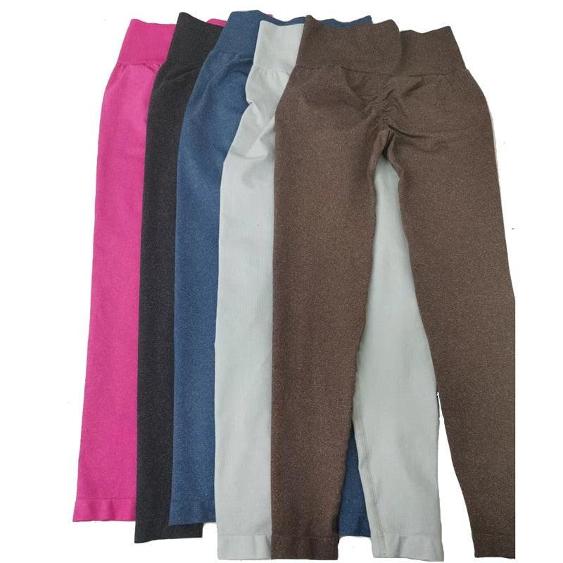 Nouveau Legging Rose Sans Couture Femme Vêtements De Sport Gym Push Up Legging Leggings De Levage Pour Femmes Leggings D'entraînement Sans Couture Pantalon De Yoga Taille Haute Sport Femme Fitness Vêtements De Sport Actifs