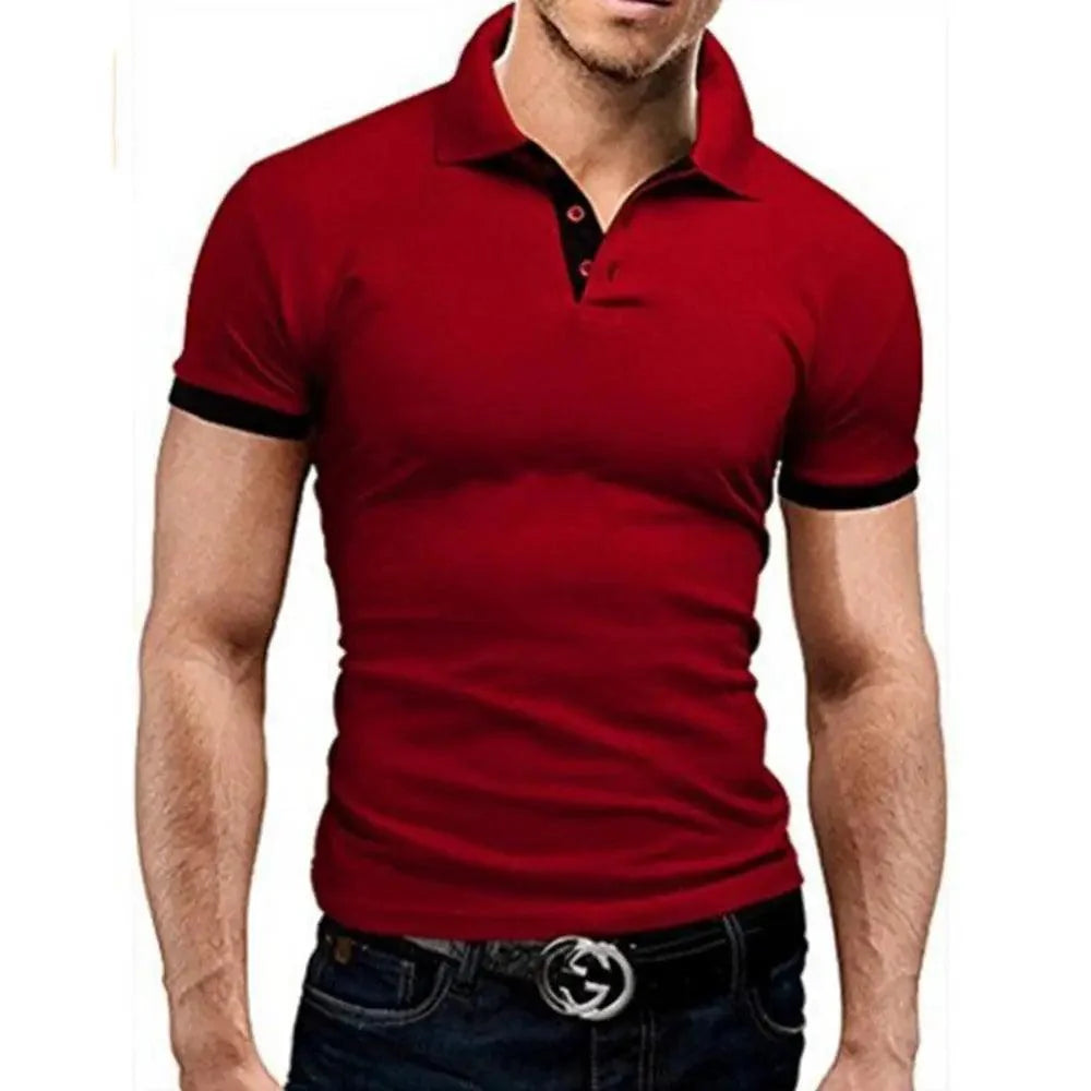 Nouveau Polo Homme Été Frais Chemises Polo pour Hommes à Manches Courtes Vêtements d'Affaires Luxe T-shirt Polo Homme Polos Manches Courtes Femme T-shirt d'Été Homme Revers Décontracté à Manches Courtes pour Homme Hauts à Demi-Manches