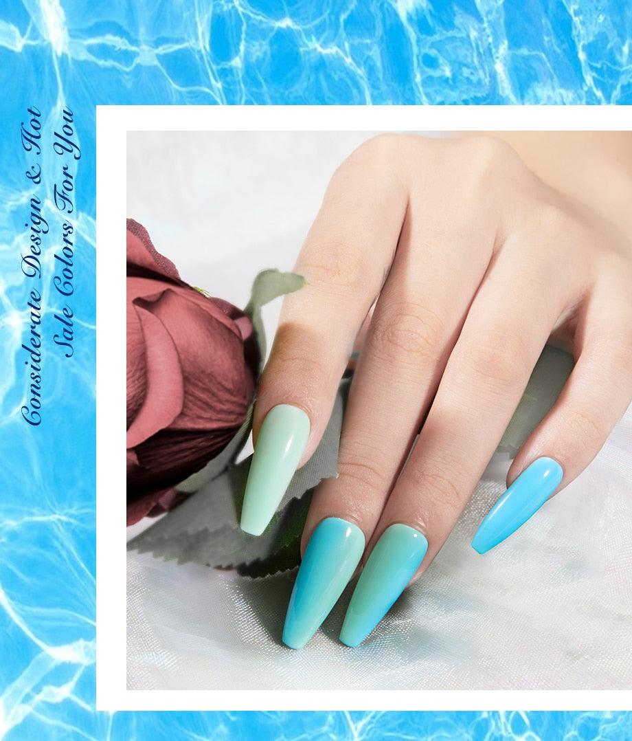 Nouveau Vernis à Ongles Gel Populaire pour Femmes, UV LED Permanent Effet Mat Brillant, Design de Luxe pour Femmes et Filles