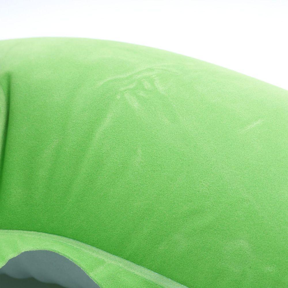 Nouvel oreiller de voyage gonflable en forme de U, support en PVC floqué ultra doux, oreiller de cou confortable pour le voyage, oreiller de cou gonflable pour l'avion avec masques de sommeil profilés 3D, oreiller de soutien du cou réglable pour le voyage