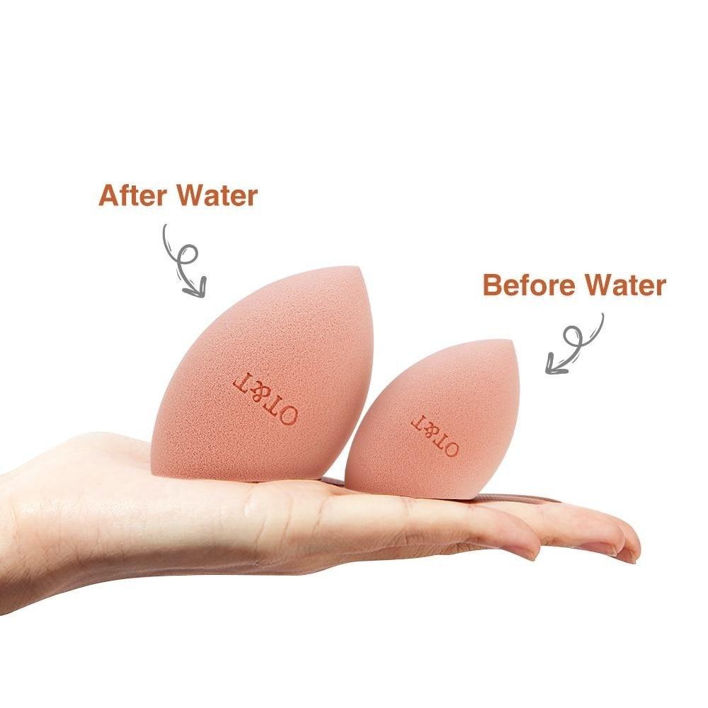 Nouvel applicateur professionnel cosmétique éponge de maquillage non latex correcteur visage poudre crème utilisation humide et sèche ensemble d'éponges estompeuses pour femmes