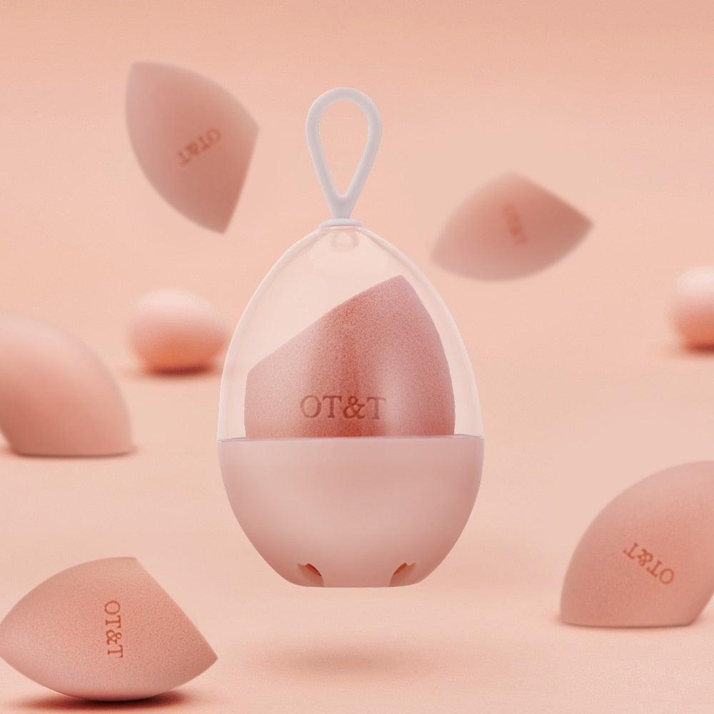 Nouvel applicateur professionnel cosmétique éponge de maquillage non latex correcteur visage poudre crème utilisation humide et sèche ensemble d'éponges estompeuses pour femmes
