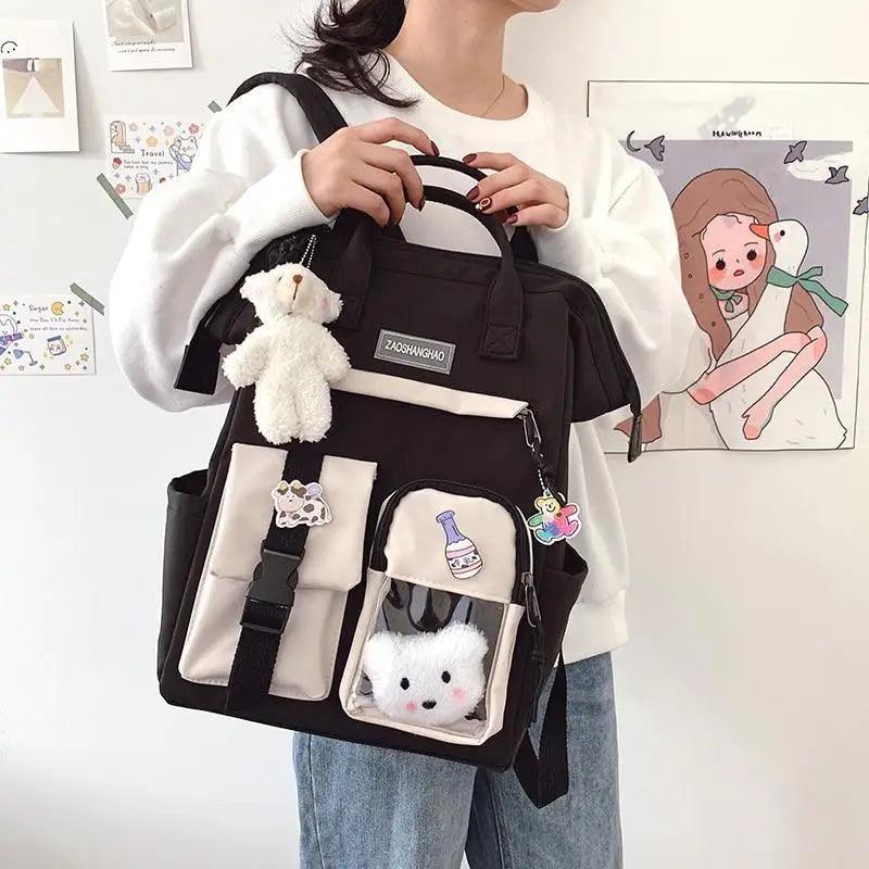 Nouveau sac à dos étanche violet couleurs bonbon pour femmes et filles, sacs d'école fantaisie pour adolescentes, joli sac de voyage