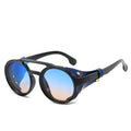 Nouvelles Lunettes de soleil rétro Design unique Monture ronde Style vintage Lunettes de soleil UV400 pour homme