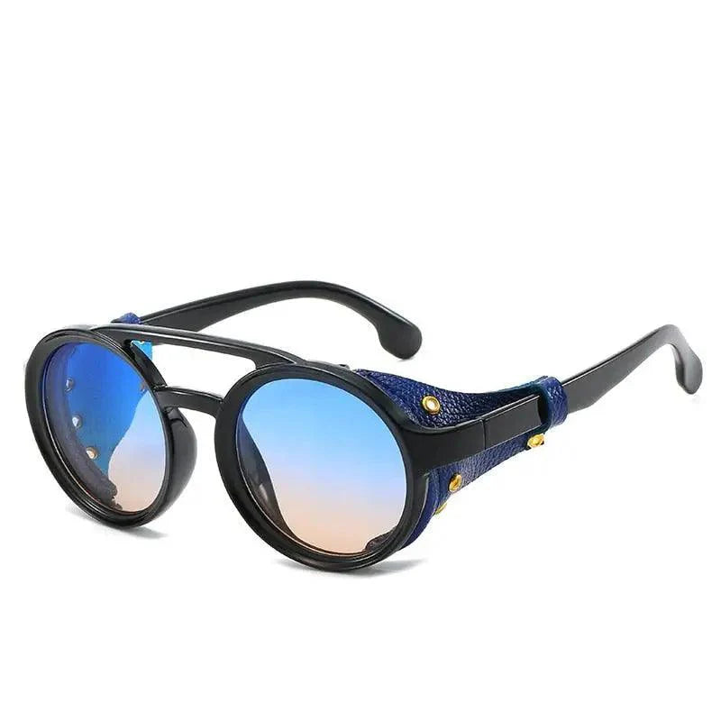 Nouvelles Lunettes de soleil rétro Design unique Monture ronde Style vintage Lunettes de soleil UV400 pour homme