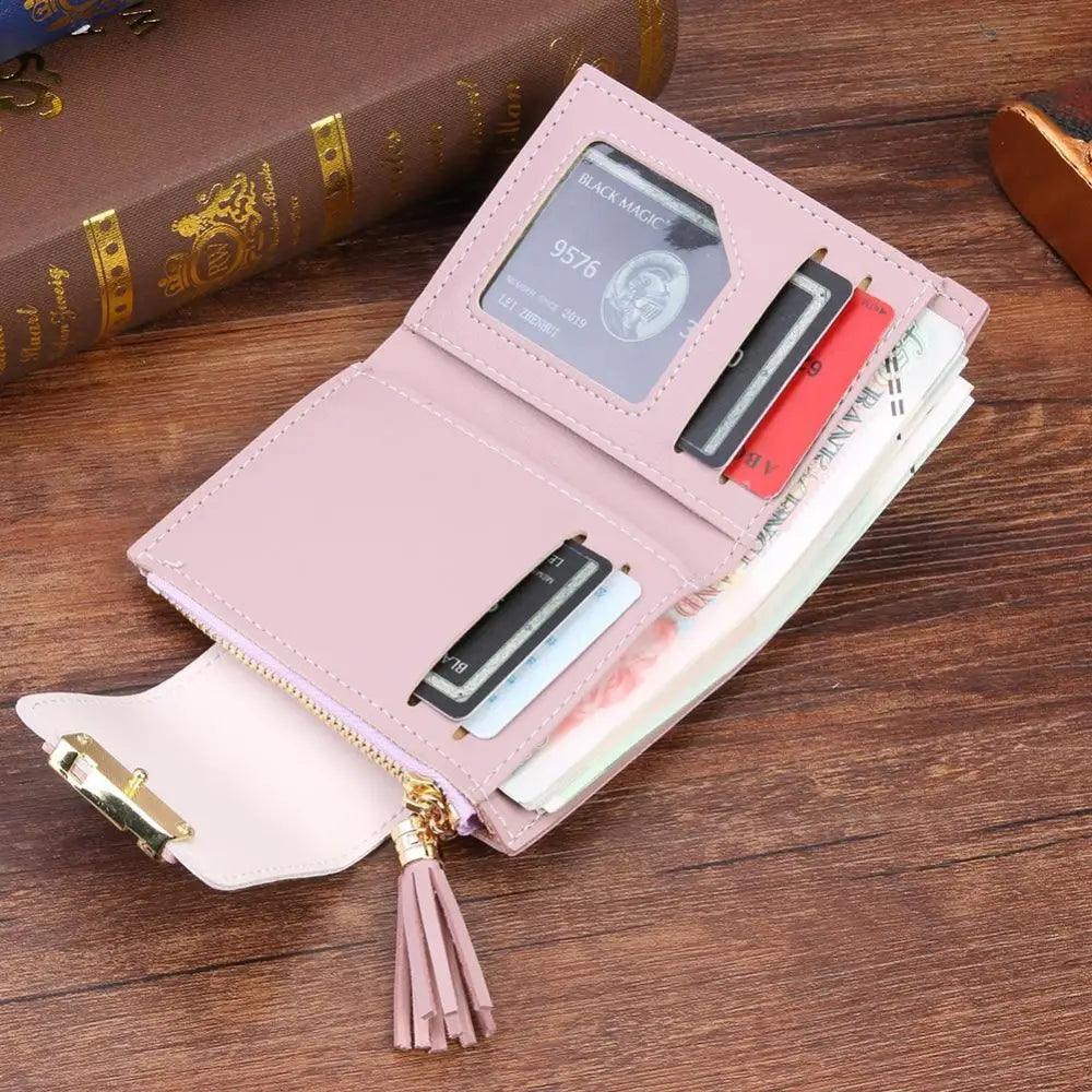 Nouveaux Petits Sacs à Main Pochette en Cuir PU Porte-Cartes et Petit Porte-Monnaie pour Femmes et Filles