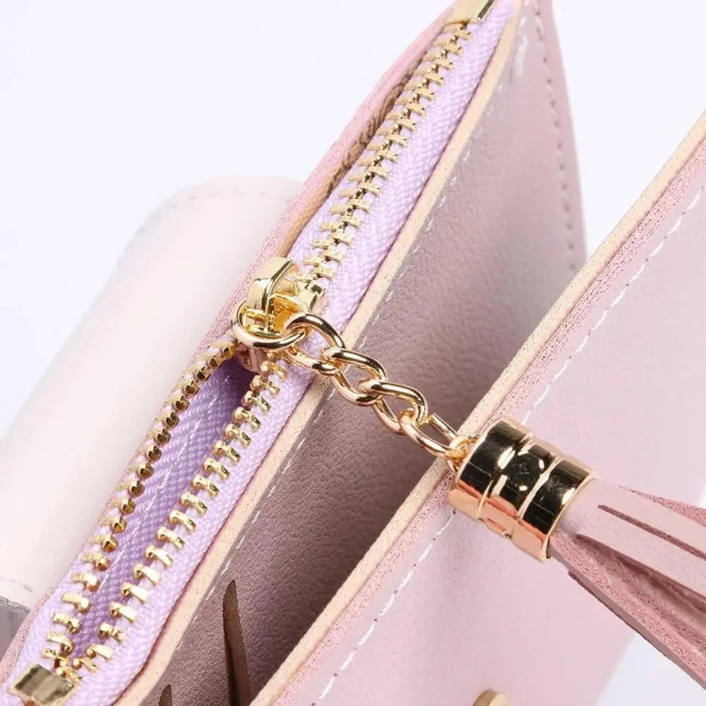 Nouveaux Petits Sacs à Main Pochette en Cuir PU Porte-Cartes et Petit Porte-Monnaie pour Femmes et Filles