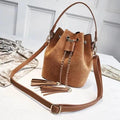 Nouveaux Sacs à Bandoulière Mini Sacs Mignons Sac Seau Sacs à Main Organisateur Petit Pompon Cuir PU Sacs à Bandoulière Femme