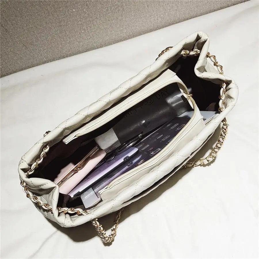 Sac à bandoulière en cuir synthétique pour femme, sac à main de luxe de grande capacité, sac bandoulière à la mode
