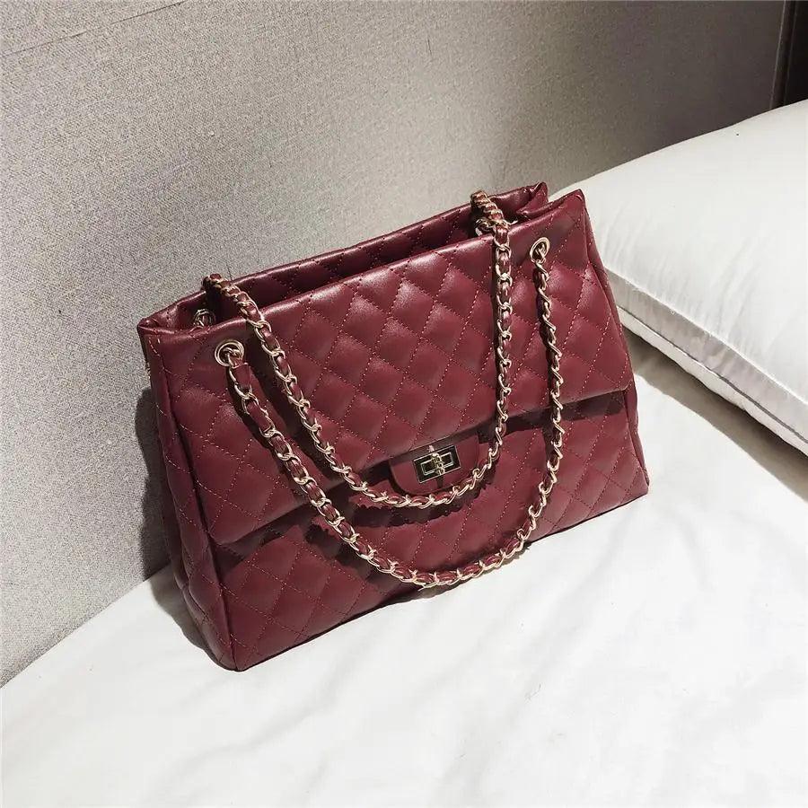 Sac à bandoulière en cuir synthétique pour femme, sac à main de luxe de grande capacité, sac bandoulière à la mode