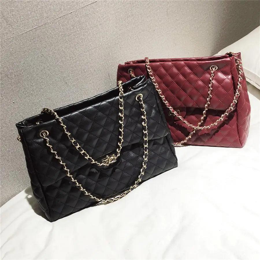 Sac à bandoulière en cuir synthétique pour femme, sac à main de luxe de grande capacité, sac bandoulière à la mode