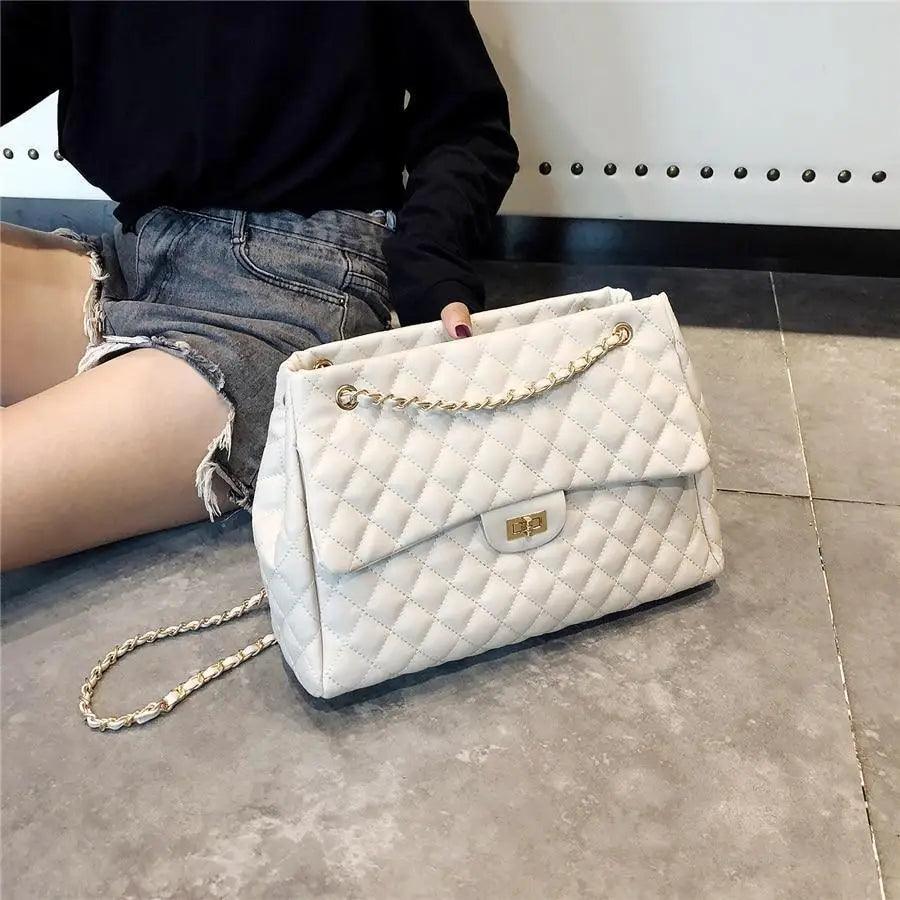 Sac à bandoulière en cuir synthétique pour femme, sac à main de luxe de grande capacité, sac bandoulière à la mode