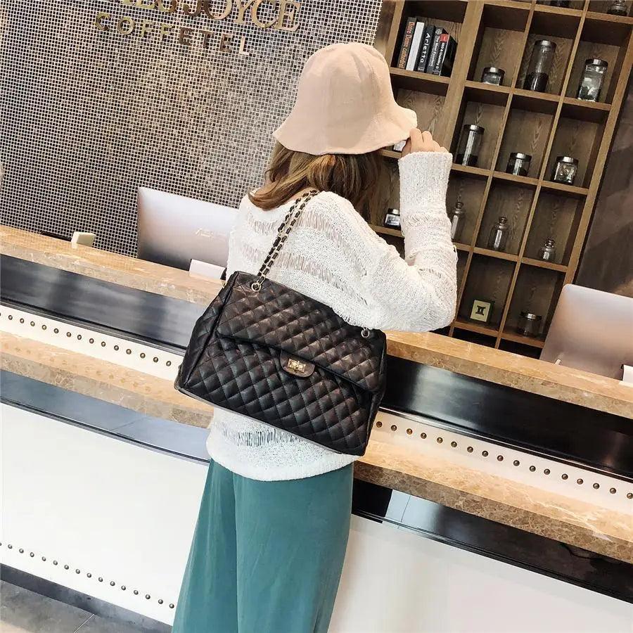 Sac à bandoulière en cuir synthétique pour femme, sac à main de luxe de grande capacité, sac bandoulière à la mode