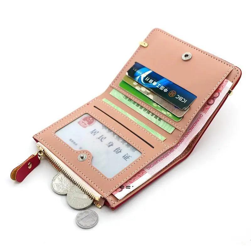 Nouveau Petit Portefeuille Femme, Porte-Monnaie, Portefeuilles à la Mode, Porte-Cartes Petit Portefeuille Femme et Mini Pochette pour Fille