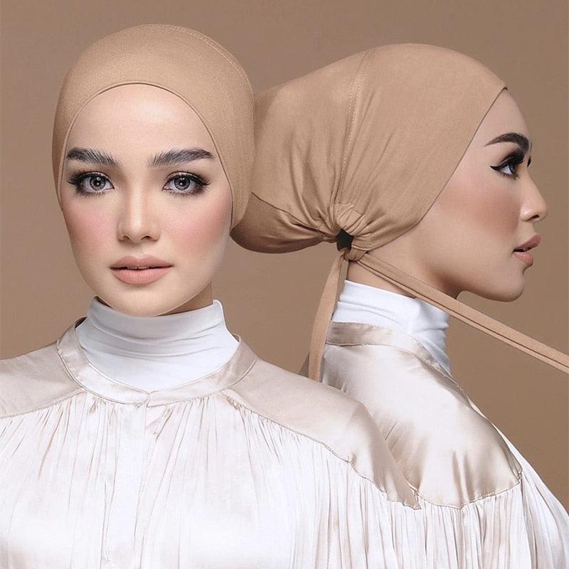 Nouveau Turban Musulman Doux en Modal, Bonnette Intérieure, Sous-foulard Hijab, Bonnets Légers, Sous-foulard Islamique Élégant, Bonnette Chapeau, Bandeau pour Femme