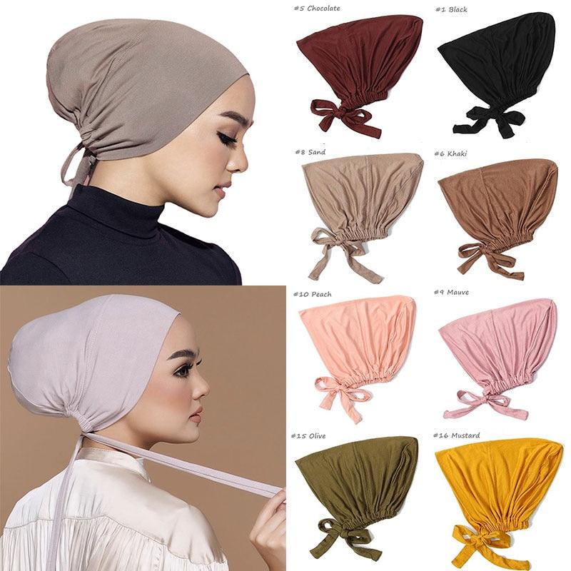 Nouveau Turban Musulman Doux en Modal, Bonnette Intérieure, Sous-foulard Hijab, Bonnets Légers, Sous-foulard Islamique Élégant, Bonnette Chapeau, Bandeau pour Femme