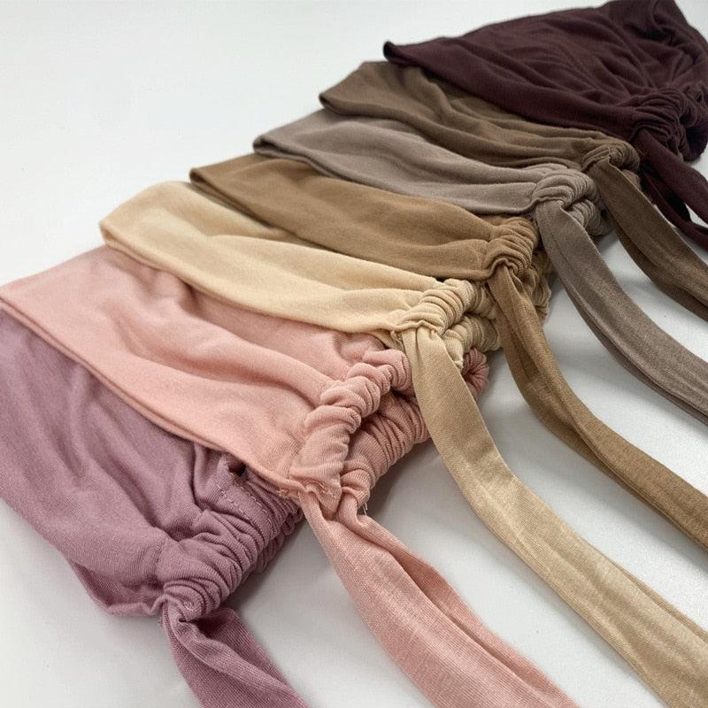 Nouveau Turban Musulman Doux en Modal, Bonnette Intérieure, Sous-foulard Hijab, Bonnets Légers, Sous-foulard Islamique Élégant, Bonnette Chapeau, Bandeau pour Femme