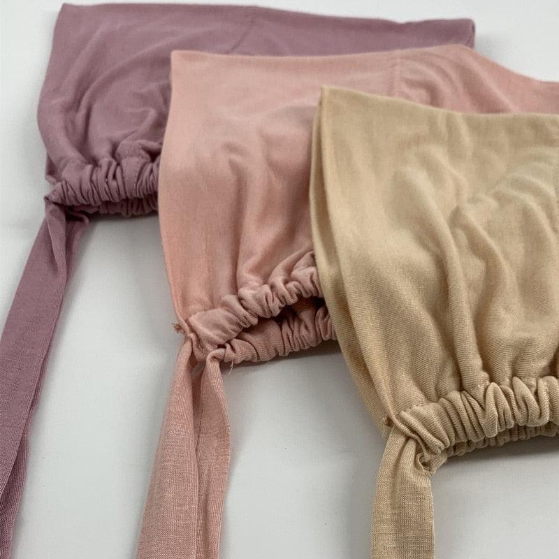 Nouveau Turban Musulman Doux en Modal, Bonnette Intérieure, Sous-foulard Hijab, Bonnets Légers, Sous-foulard Islamique Élégant, Bonnette Chapeau, Bandeau pour Femme
