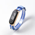 Nouvelle Montre Étudiante Montre Mode Femme Montre Électronique Tactile pour Enfants Montre Quartz Rectangulaire Montre Sport Ultra-Mince Simple Montre-Bracelet en Acier Inoxydable pour Hommes Femmes