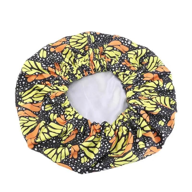 Nouveau Bonnet extra large époustouflant doublé de satin pour femmes, grande taille, imprimé beauté, bonnet de nuit en satin de soie, couvre-chef, chapeau bonnet