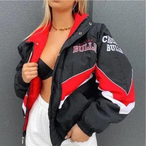 Nouvelle tendance de vestes décontractées amples imprimées pour l'hiver, avec capuche, coupe-vent, pour femmes et filles