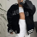 Nouvelle tendance de vestes décontractées amples imprimées pour l'hiver, avec capuche, coupe-vent, pour femmes et filles