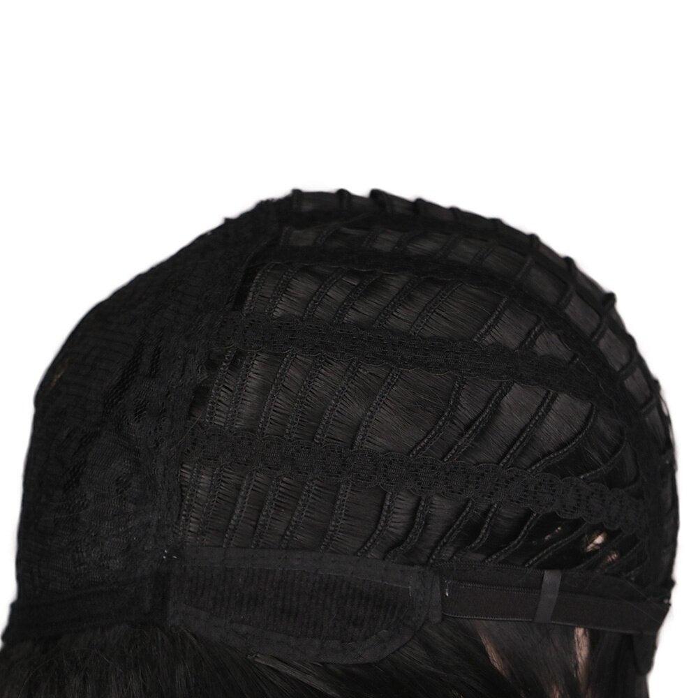 Nouvelle perruque courte pour femme style synthétique mélangé blond marron naturel résistant à la chaleur pour femme perruques bob pour femmes noires cadeaux pour femmes noires