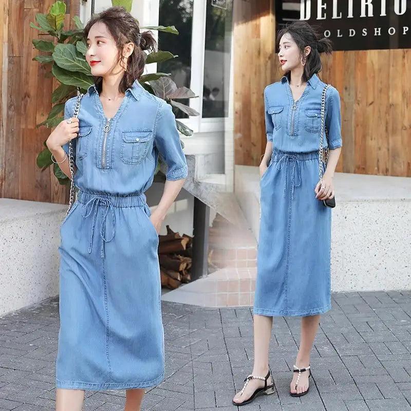 Nouvelle Robe Chic en Jean Tendance pour Femme - Robes d'Été Mignonnes et Stylées pour Femmes