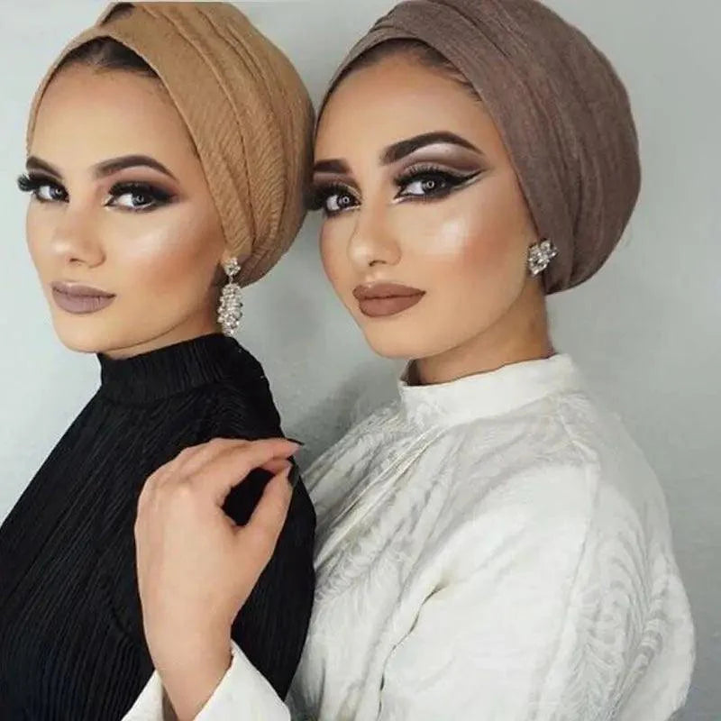 Nouveau Foulard Élégant Uni Femme Musulmane Chiffon Hijab Foulard Femme Musulmane Doux Coton Écharpe Islamique Hijab Châles et Enveloppes