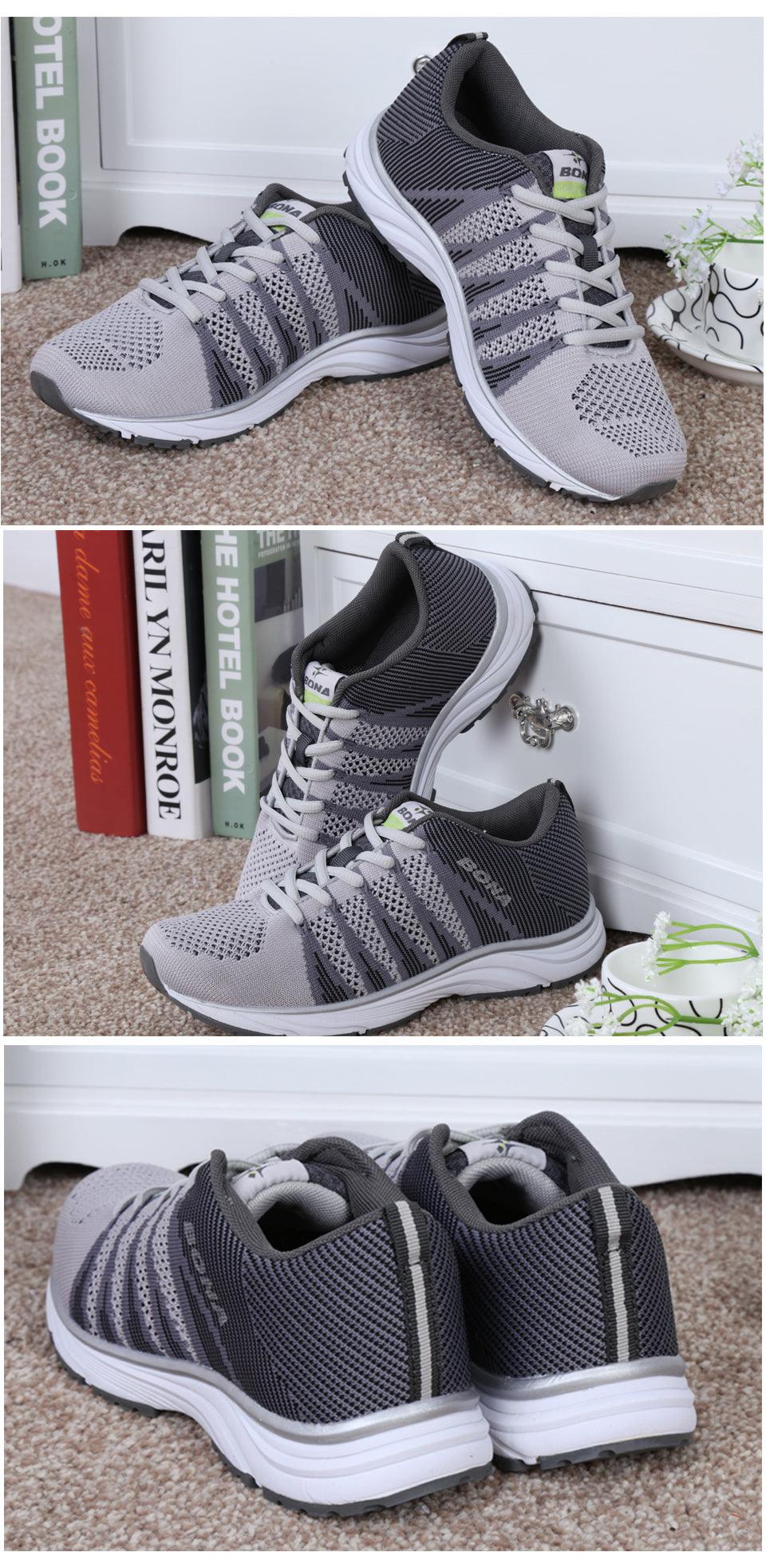 Nouvelles Chaussures de Course Élégantes pour Femmes, Baskets de Marche et de Jogging d'Extérieur, Chaussures de Sport à Lacets en Maille, Baskets de Course Antidérapantes Légères et Respirantes en Maille