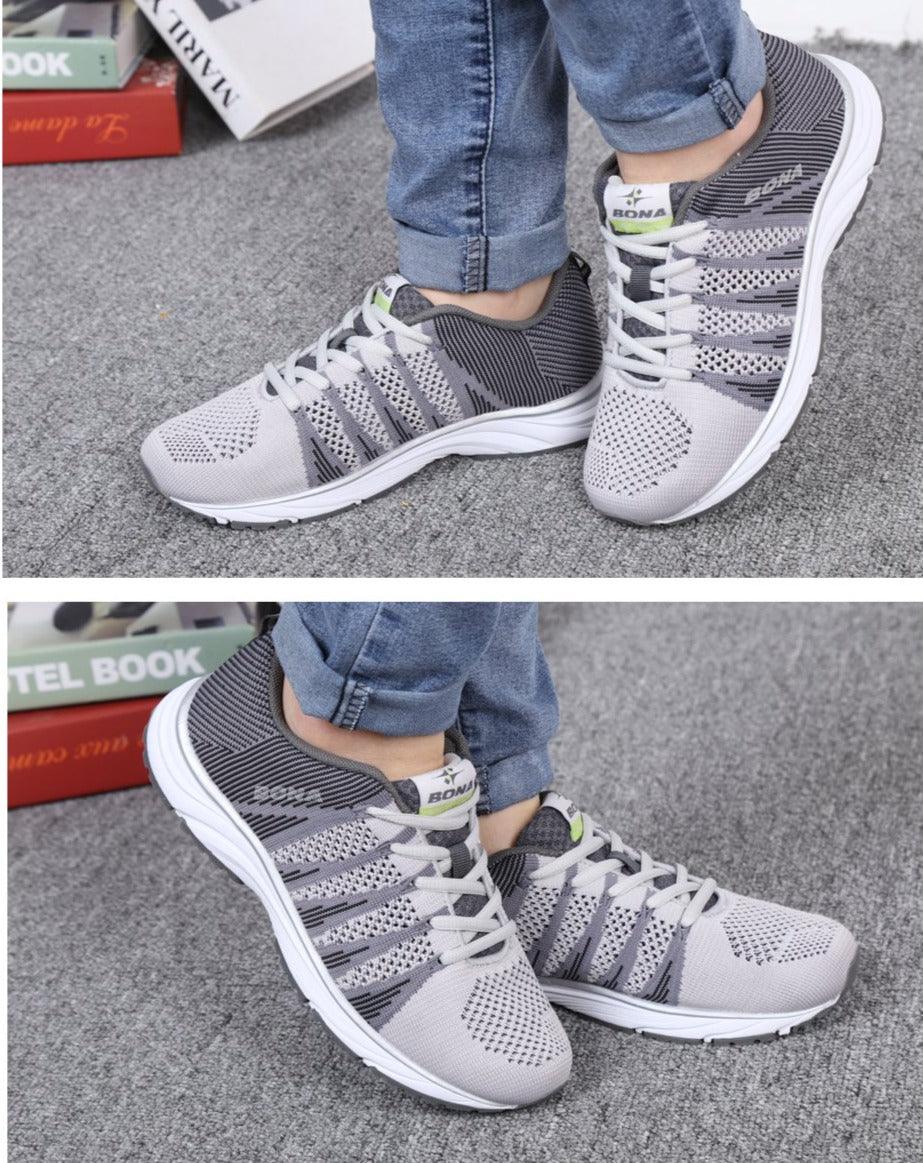 Nouvelles Chaussures de Course Élégantes pour Femmes, Baskets de Marche et de Jogging d'Extérieur, Chaussures de Sport à Lacets en Maille, Baskets de Course Antidérapantes Légères et Respirantes en Maille
