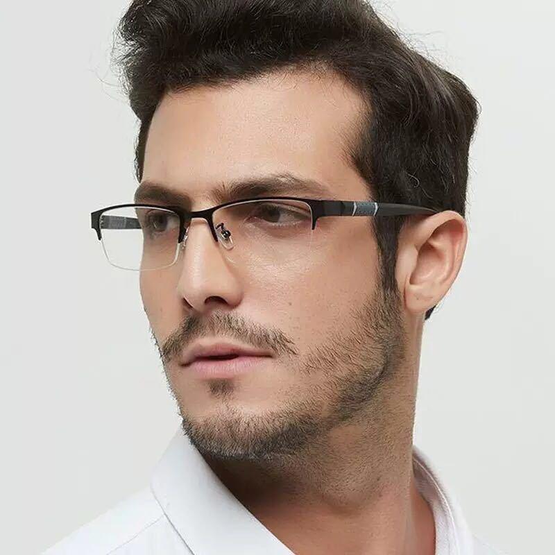 Lunettes de lecture semi-cerclées en alliage léger pour hommes et femmes avec demi-monture de qualité Lunettes de lecture pour hommes Nouvelle monture rétro
