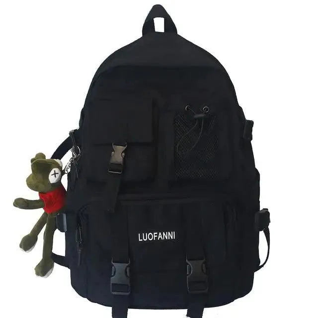 Nouveau sac à dos tendance en nylon pour femmes, filles et garçons, élégant, en maille, pour étudiants, collège, école, sac à dos cool pour ordinateur portable pour femmes et hommes